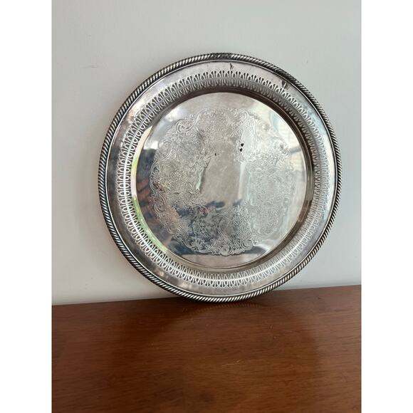 International Silver Company Silver Plate Platter - Picture 1 of 6